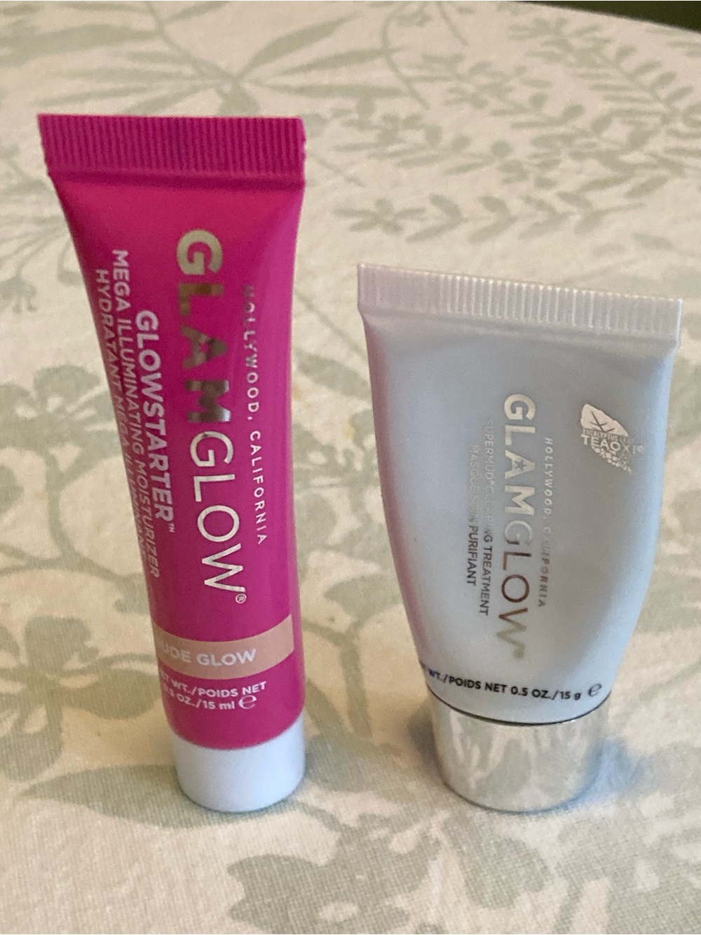 GLAMGLOW Duo: Pink GlowStarter & Silver Mini Tube
